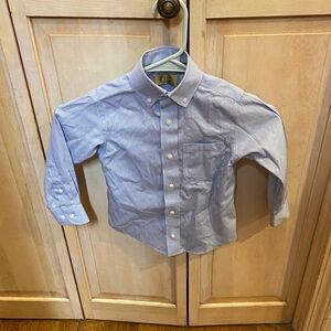Light Blue Pinstripe Kids Button-Down Shirt